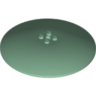 Lego Dish 10 x 10 Inverted (Radar) with Solid Studs / Sand Green