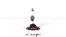 Micro diorama : Escape from Death-star II (Episode 6 )