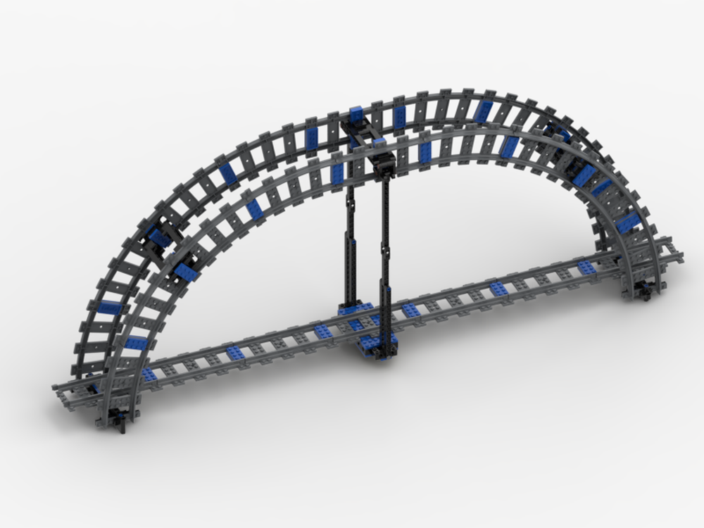 Lego Archbridge with tracks
