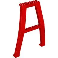 Support Crane Stand Double with Studs on Cross-Brace / Red