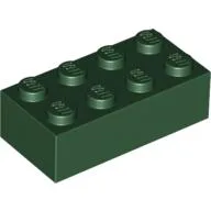 Brick 2 x 4 / Dark Green