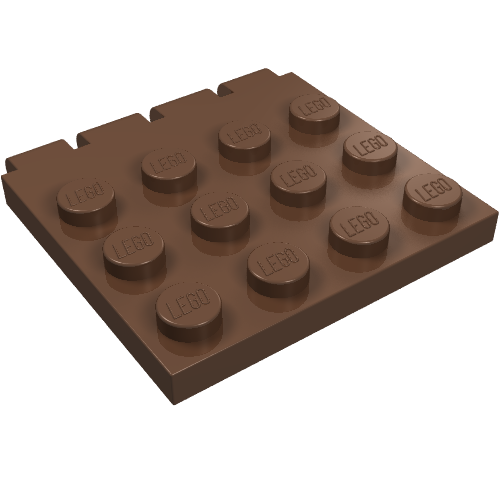 Lego Hinge Vehicle Roof 4 x 4 / Brown