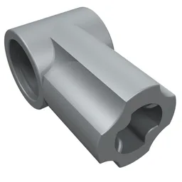Technic Axle and Pin Connector Angled #1 / Pearl Light Gray
