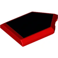 Tile Special 2 x 3 Pentagonal with Total Black Print / Red