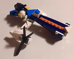 Side-Prop Speeder bike - alt of set# 31160
