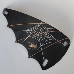 Sail, Triangular, 6 x 12 with Spider Web Print / Trans-Clear