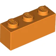 Brick 1 x 3 / Orange