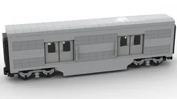 Wagon - EMD F7 Santa Fe - MOC