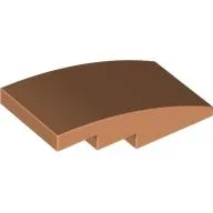 Brick Curved 4 x 2 No Studs / Nougat