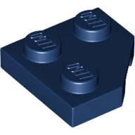 Wedge Plate 2 x 2 Cut Corner / Dark Blue