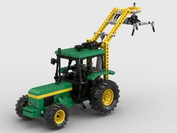 John Deere 3140 with crane