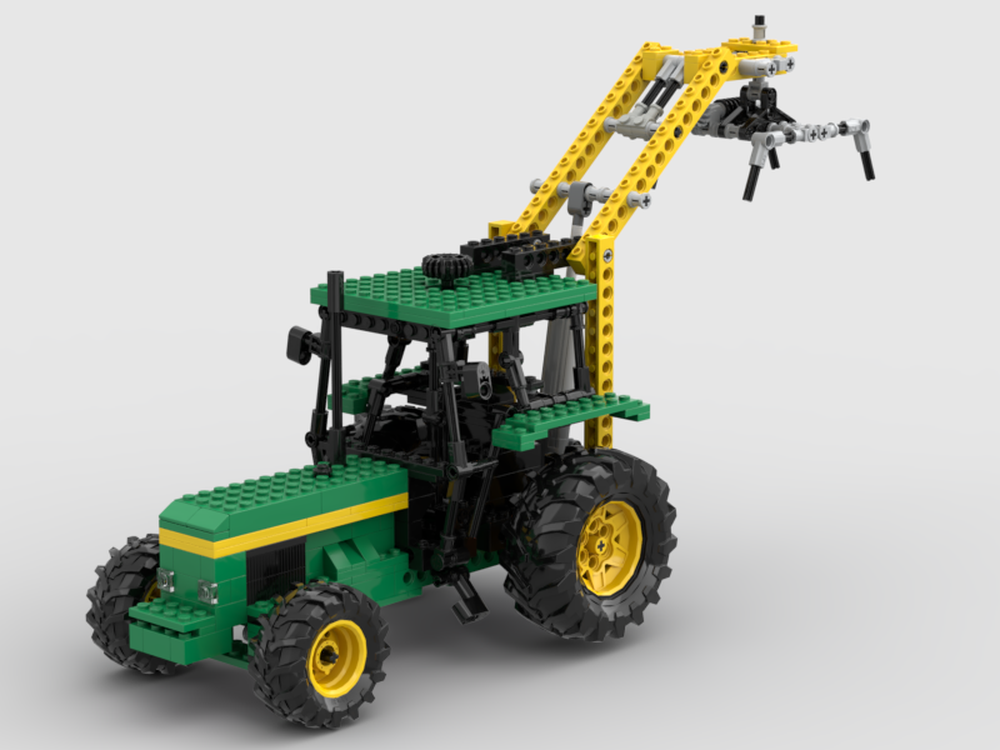 Lego John Deere 3140 with crane
