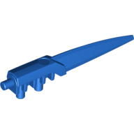 Lego Large Figure Weapon Blade, Long Flexible / Blue