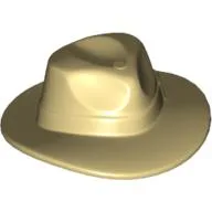 Hat Wide Brim, Outback Style with Wide Belt, Buckle (Fedora) / Tan