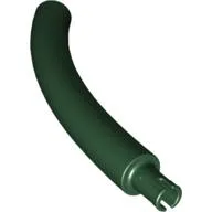 Animal Body Part / Plant, Tail / Neck / Branch / Trunk, Middle Section with Pin, Round Pin Hole / Dark Green