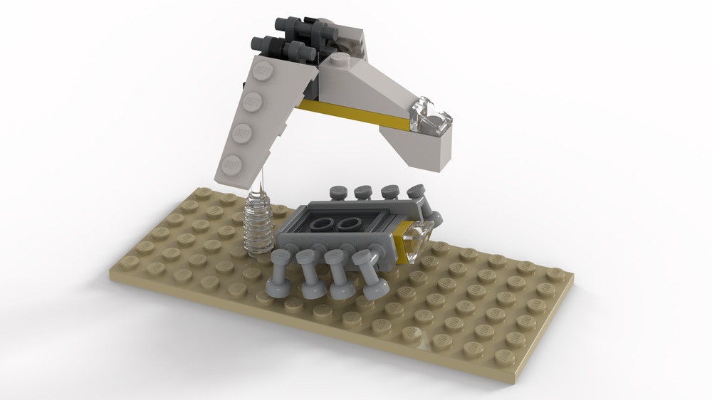 Lego Mini republic dropship and mini AT-OT