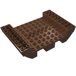 Boat Hull Section, Small Middle 8 x 12 / Brown