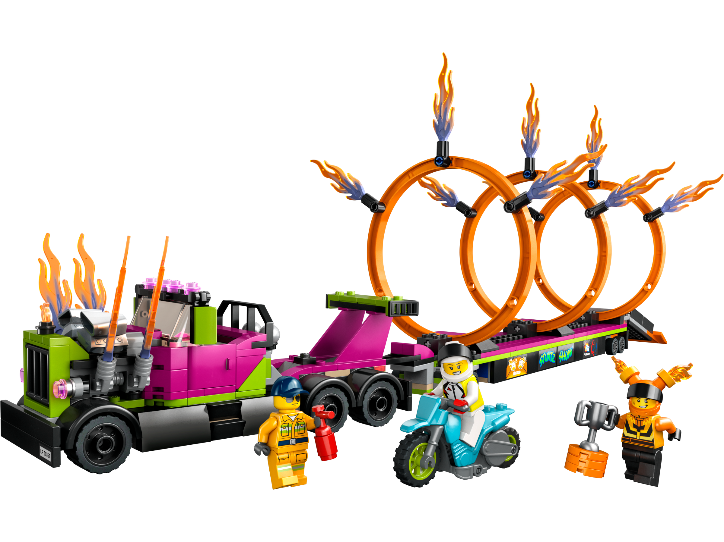 Lego Stunt Truck & Ring of Fire Challenge