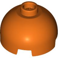 Lego Brick Round 2 x 2 Dome Top, Vented Stud / Reddish Orange