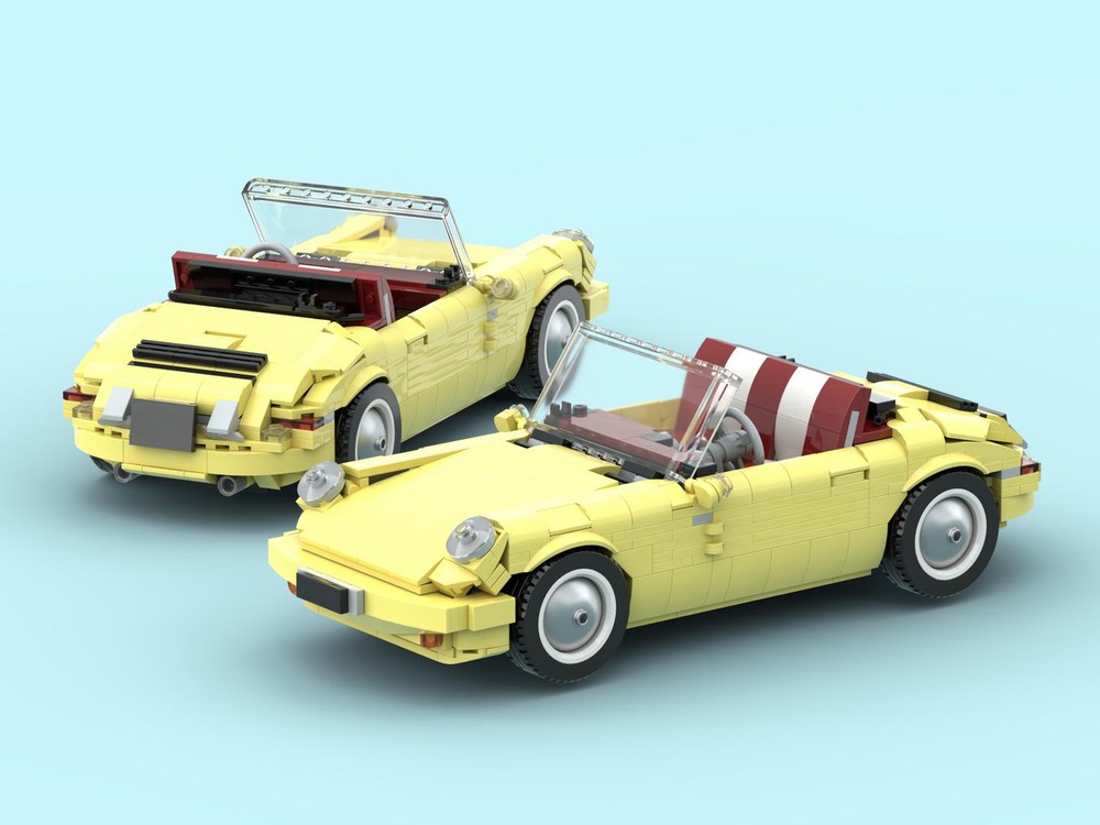 Lego 1970s Porsche 911 Spyder - 10271 Fiat 500 Alternative Build