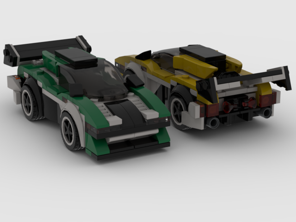 Lego 1st generic sport car "custom" (green)