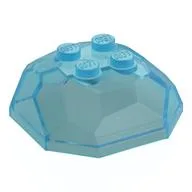 Rock Boulder 4 x 4, Top / Trans-Light Blue