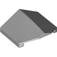 Lego Brick Sloped 33° 2 x 2 Double / Inverted / Light Bluish Gray