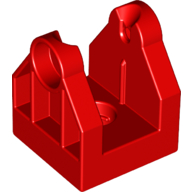 Lego Duplo Train Crossing Gate Base / Crane Base with Bottom Hole / Red