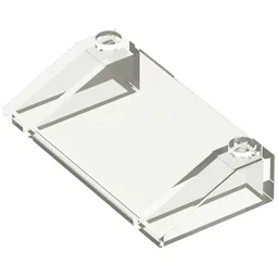 Brick Sloped 33° 3 x 6 / Trans-Clear