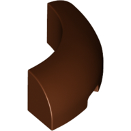 Lego Brick Round Corner 3 x 3 x 1 No Studs / Reddish Brown