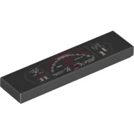 Tile 1 x 4 with Dashboard Print