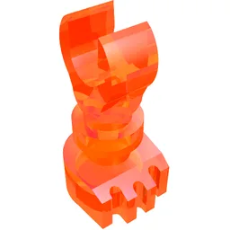 Leg Skeleton / Trans-Neon Orange