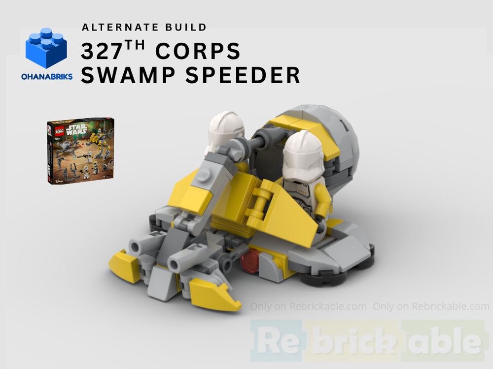 Lego 327th Star Corps Swamp Speeder - 75431 Alternate Build