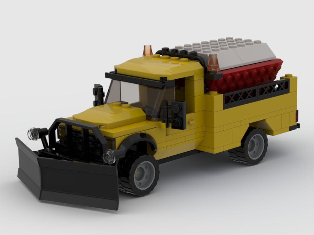 Lego Snowplow with salt spreader