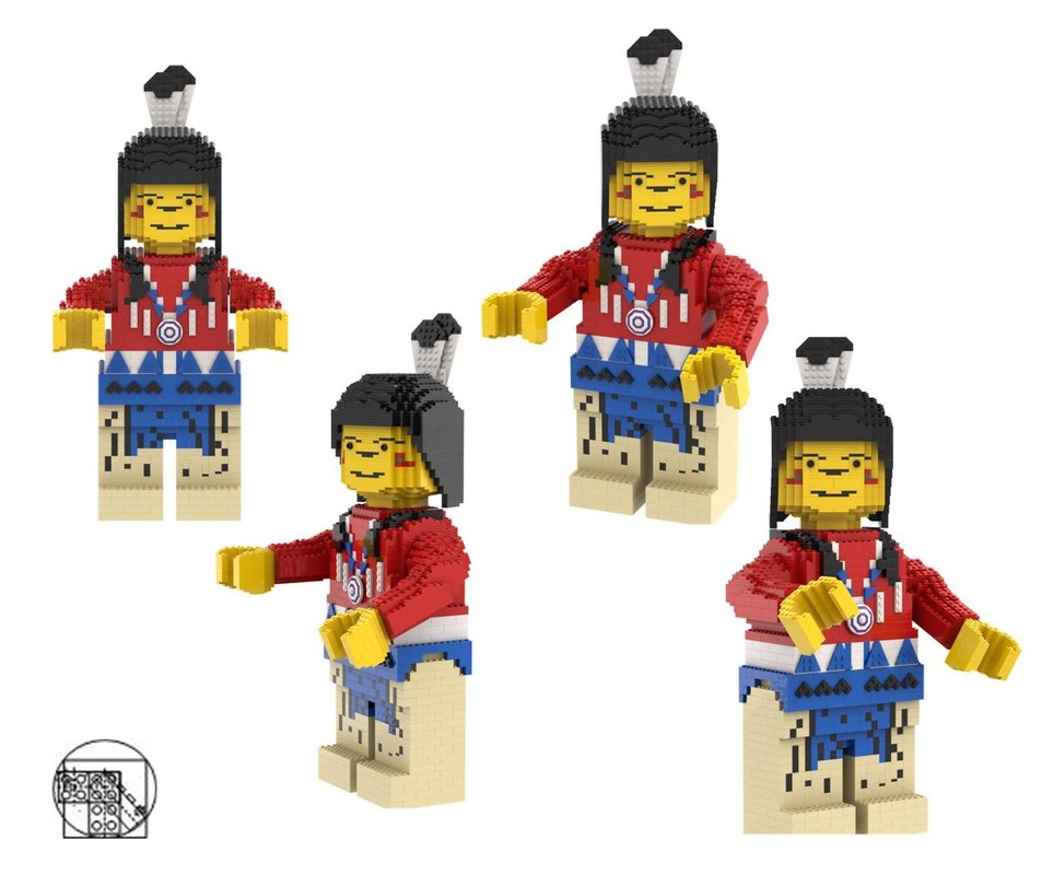Lego Maxi Figure Indians with red torso