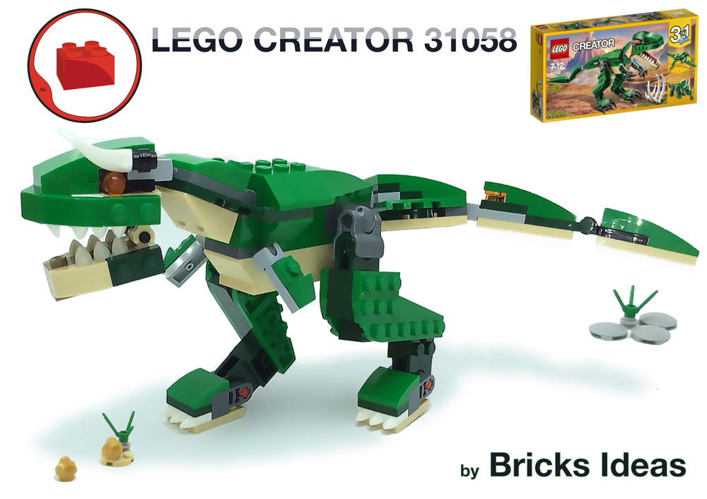 Lego Carnotaurus Dinosaur - Lego 31058 Alternative Build