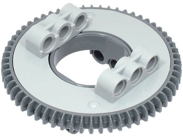 Lego Technic Turntable 60 Tooth with Dark Bluish Gray Top with Beveled Teeth (18939 / 18938)
