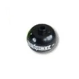 Pen Bead, Round Orb with Bionicle Logo Print / Black