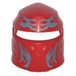 Large Figure Mask / Visor, Santis with Blue Print / Red