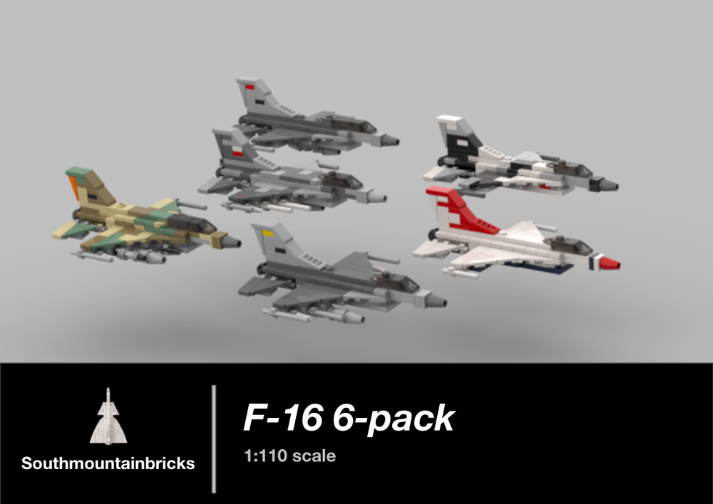 Lego F-16 6-pack [1:110 scale]