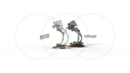Ultramicro AT-ST for Episode V & Episode VI Micro Diorama