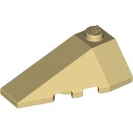 Lego Brick Wedged, Sloped 4 x 2 Triple Left / Tan