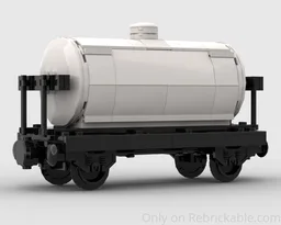 Cargo Train Milk Tanker Wagon (6-wide)
