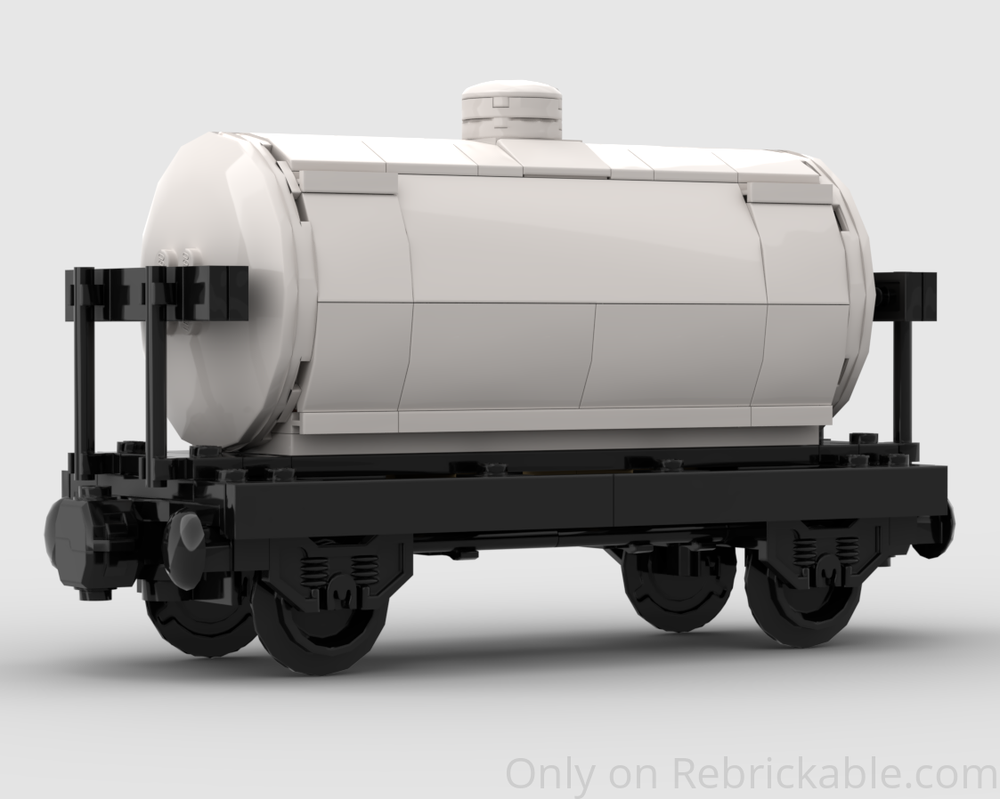 Lego Cargo Train Milk Tanker Wagon (6-wide)