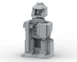 Sitting knight statue