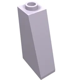 Brick Sloped 75° 2 x 1 x 3 with Hollow Stud / Lavender