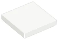 Tile 2 x 2 with Groove / White