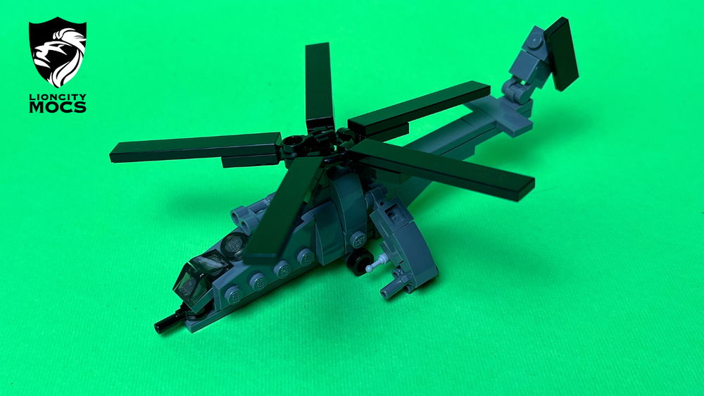 Lego Mil Mi-24 Lego Tutorial (1:120)