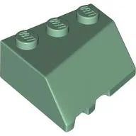 Brick Wedged, Sloped 45° 3 x 3 Right / Sand Green
