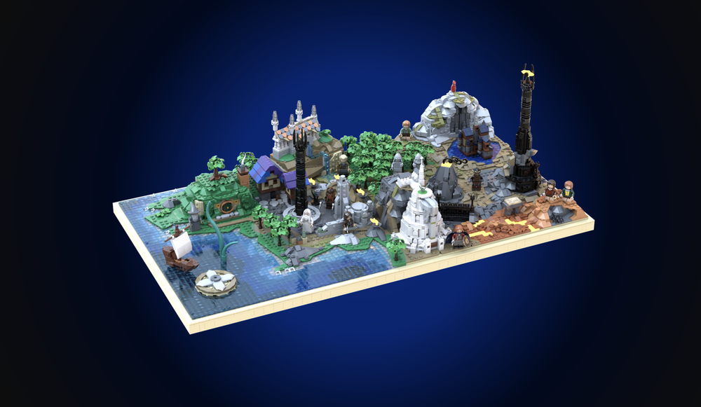 Lego LOTR - Map of Middle-Earth
